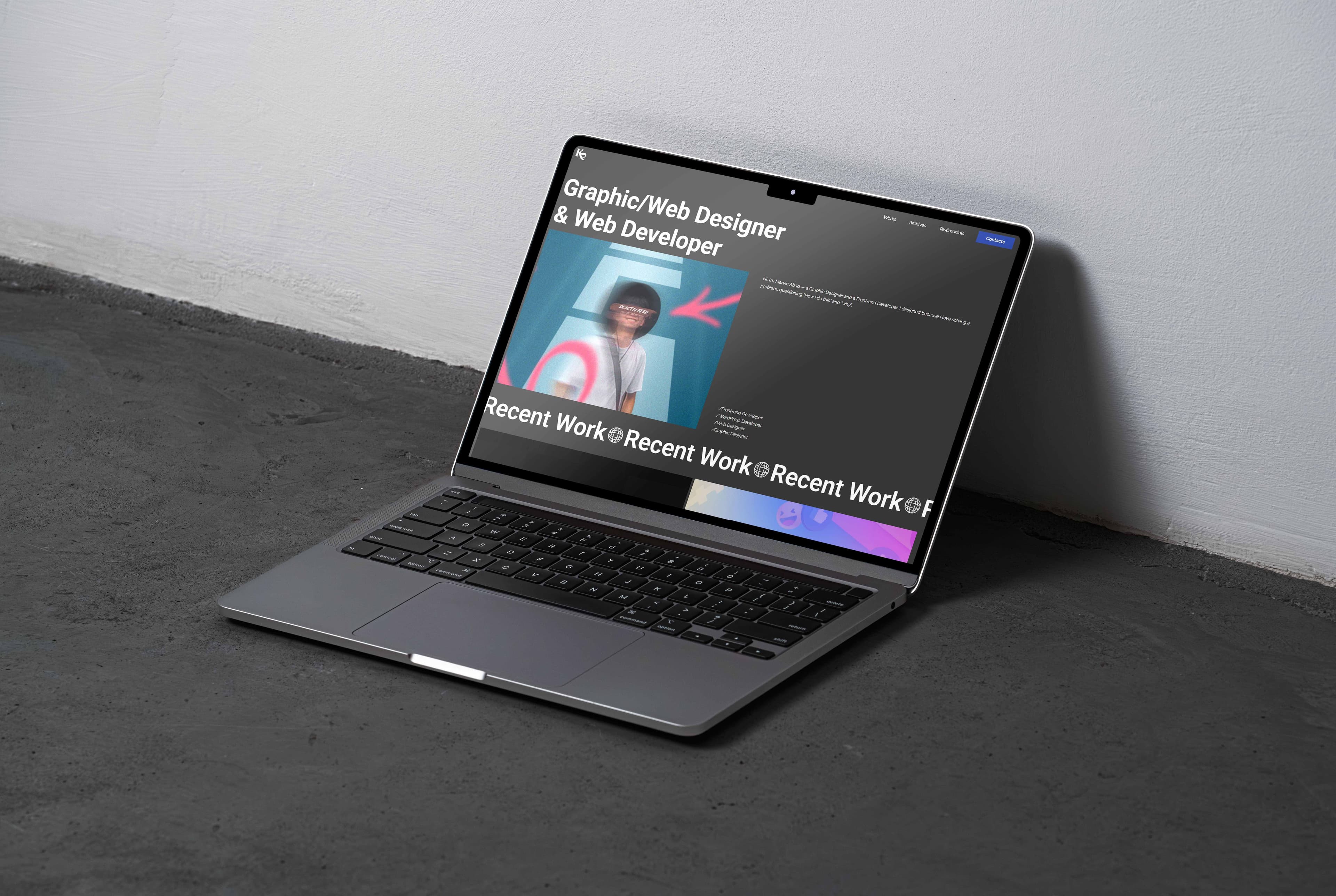 My First Portfolio Website in Framer (Practice Project)